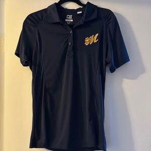 Navy Polo Shirt with Embroidered Logo